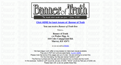 Desktop Screenshot of banneroftruthonline.com