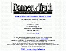 Tablet Screenshot of banneroftruthonline.com